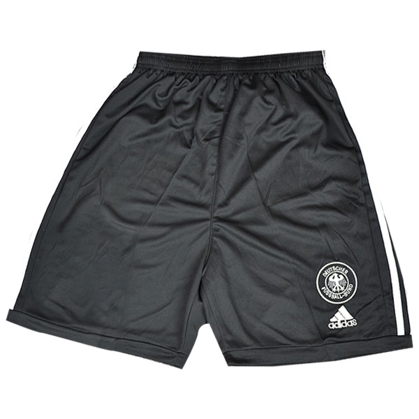 Pantalones Alemania Replica Primera Ropa Retro 2002 Negro